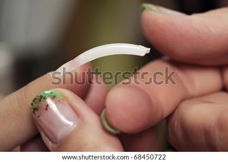 Gluing nails