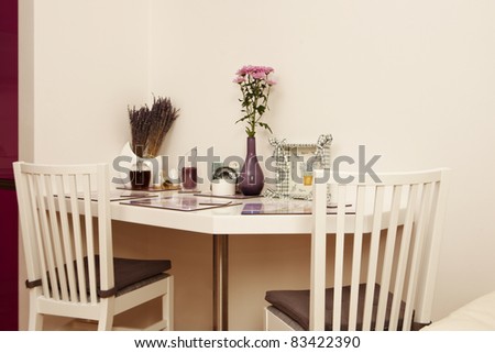 Lavender kitchen corner
