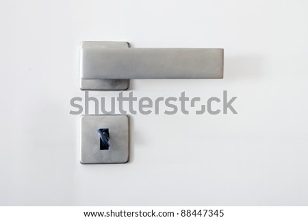 Handle, lock and key