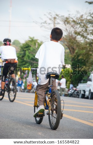 RANONG,THAILAND - DECEMBER 1 :Biking for the king,Ride around the town ranong thailand on December 1,2013