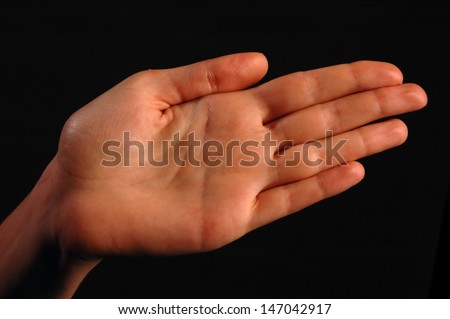 Woman hand Palm