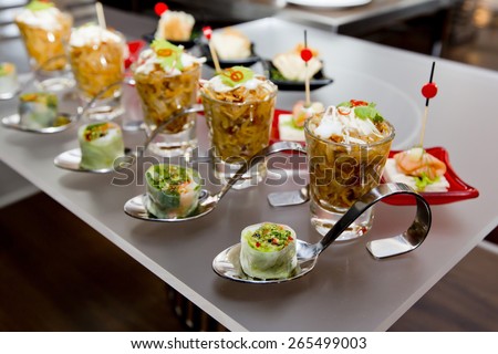 Delicious Appetizer and finger foods