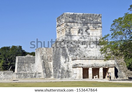 Chichen Itza, Yucatan, Mexico, 2007. Ancient buildings built by the Mayas.
