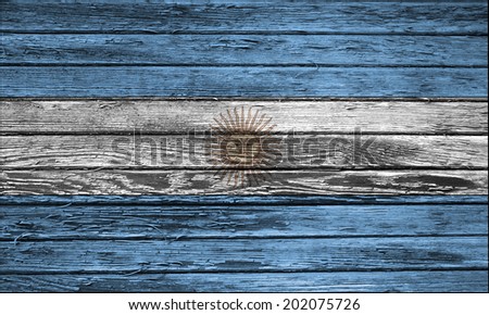 Clip Art National Flag Of Argentina On A Wall