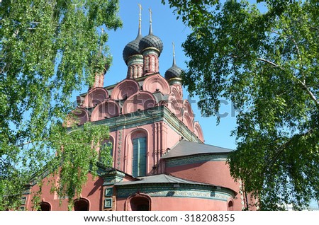 Epiphany (Bogoyavlenskaya) church in Yaroslavl, 17th century, the Golden ring of Russia