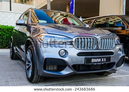 DUBAI - NOVEMBER 26: New cars presentation at yearly automotive-show \