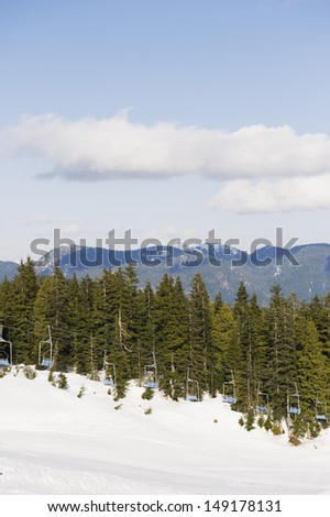 ski slopes at Mt Seymour Provincial Park Vancouver British Columbia Canada