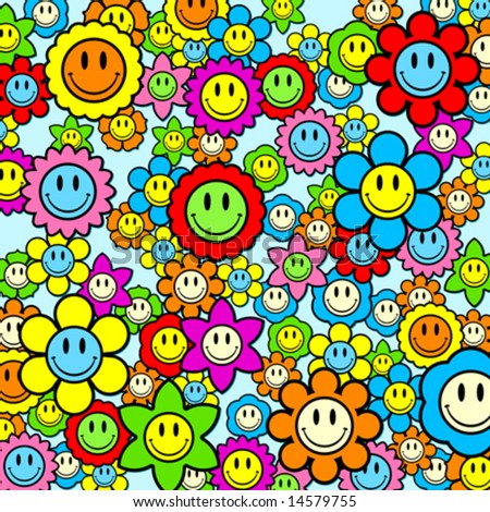 Happy Face Wallpaper. colorful smiley face