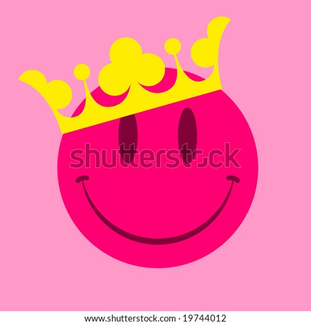 pink smiley face delineation