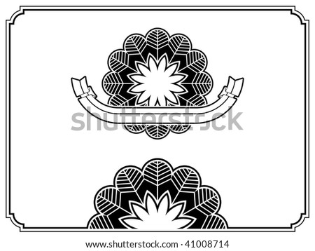 art deco borders. stock photo : Art deco border