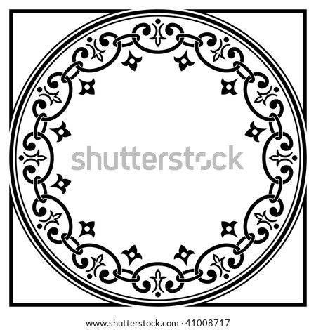 art deco borders. stock photo : Art deco border