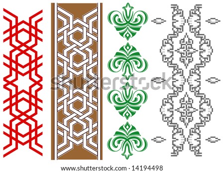 stock vector Pattern ornament tattoo abstract background 