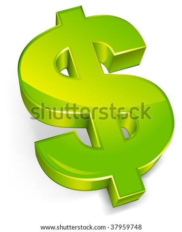 free dollar sign icons. stock vector : Dollar symbol