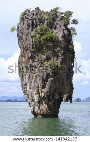 Ko Tapu is a tall islet  it is a part of Ao Phang Nga National Park. This island is  known as \