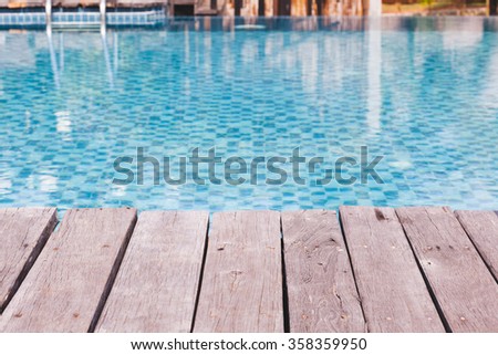 The open-air swiming pool