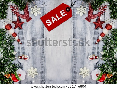 Christmas Sale, Xmas promotion, Shopping background