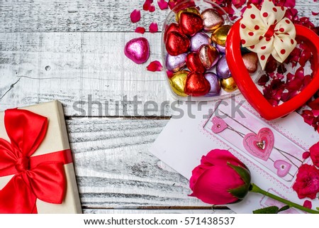 Valentines day and Sweetest day, love concept
