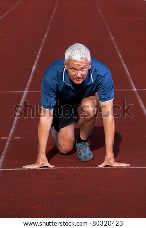 runner on the race tracks
