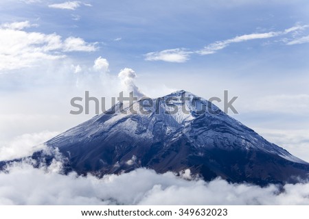 popocatepetl volcano in mexico