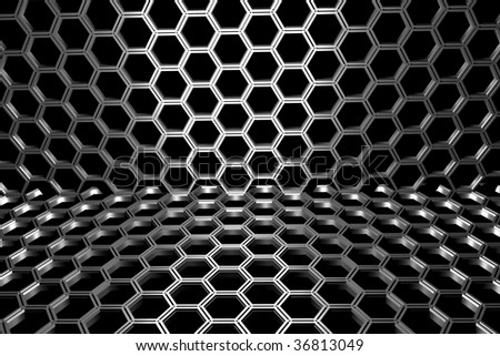 metal honeycomb pattern