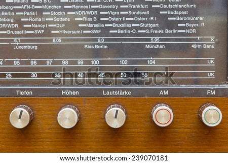 retro radio knob