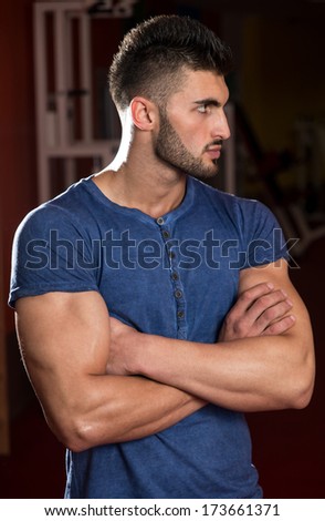 Close-Up Of A Young Male Model - Handsome Male Model