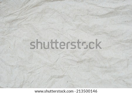 Wrinkled recycle napkin paper texture background, eco concept.