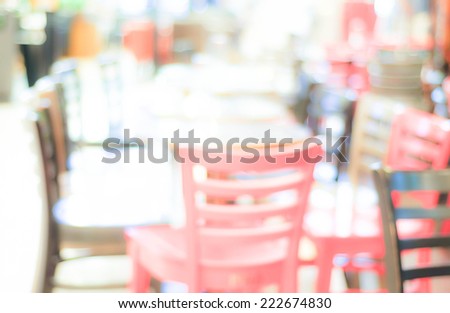 Blur cafe background