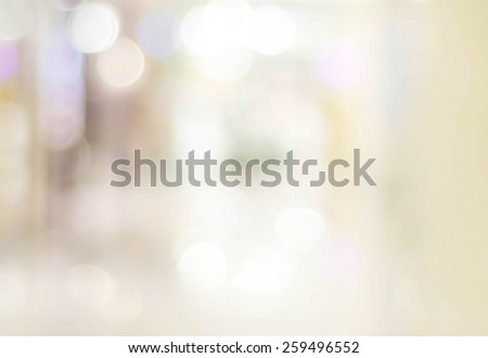 Blur store with bokeh background, business background