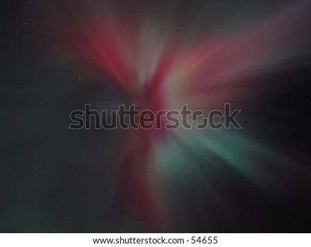 B. Aurora Borealis Alaska Red Skies Northern Lights Copper Center Alaska