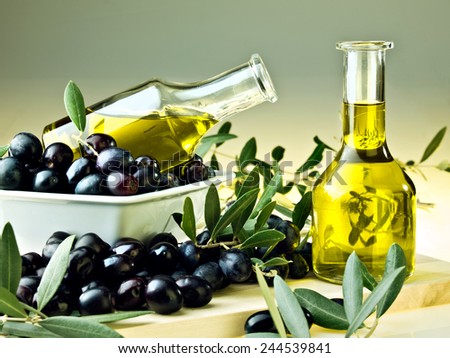 Olive oil and olives Olive oil and olives