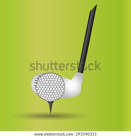 golf club and ball sport commercial design banner and background eps10