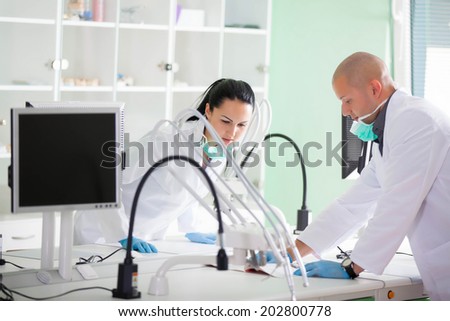 Dentist student first time in clinic