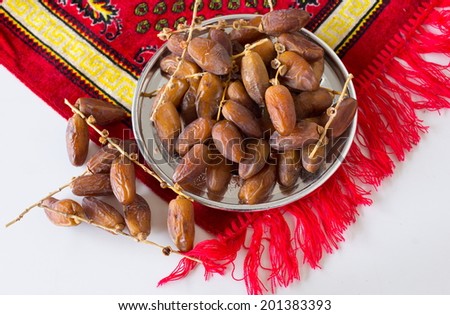 Arabian Dates served in Ramadan after fasting