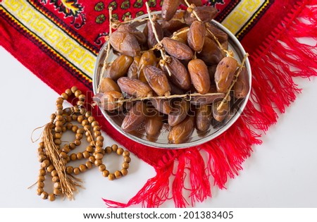 Arabian Dates served in Ramadan after fasting