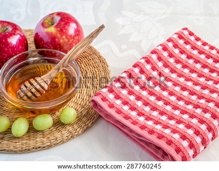 Honey, apples and grapes for Jewish New Year holidays.