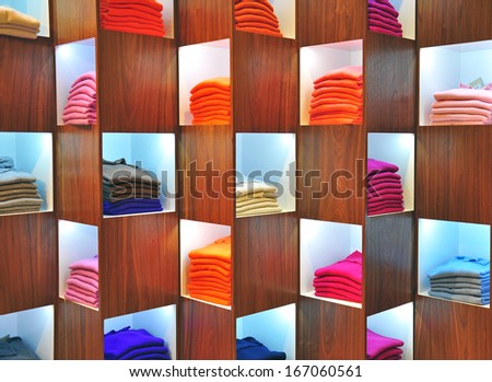 Colorful cashmere sweaters