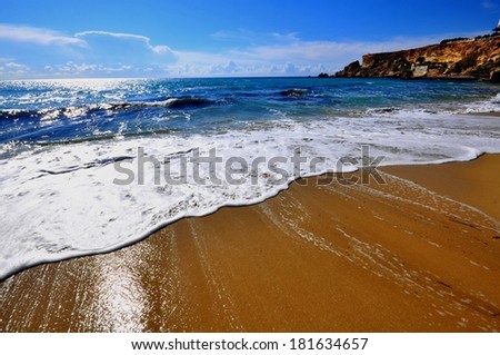 Golden bay. Must beautiful beach on Maltese islands