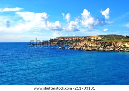 Maltese islands, Mediterranean sea