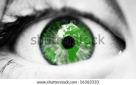 green human eye, greenpeace