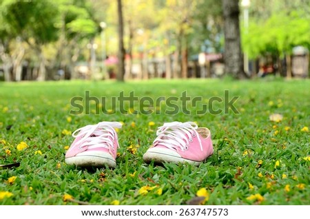 sneakers shoes pink green wall background lifestyle young people sport foot