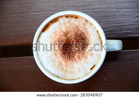 coffee cup white background food drink foam isolated closeup fresh brown cafe espresso mocca latte art