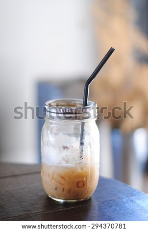 coffee ice color iced cold drink chocolate cream cocktail fresh glass milk brown shake