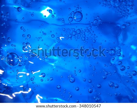 Clear cold blue water motion background
