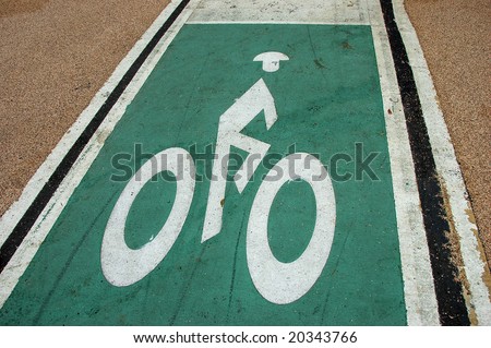Bicycle sign in New York