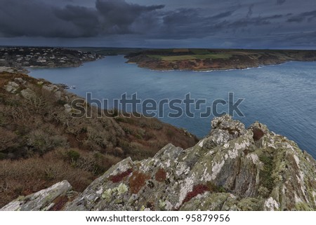 Showing the beautiful coastline around Salcombe in Devon