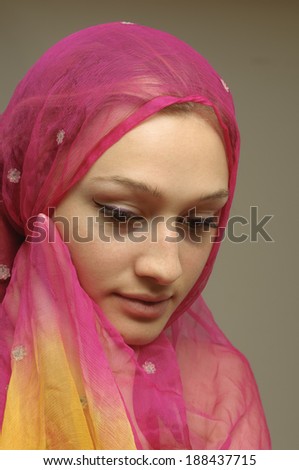 Young Woman in Veil