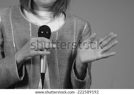 Motivational Speaker uses Hand Gestures