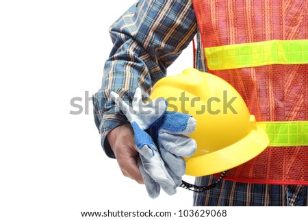 Guy Holding Helmet
