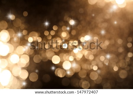 Circular Reflections Of Christmas Lights